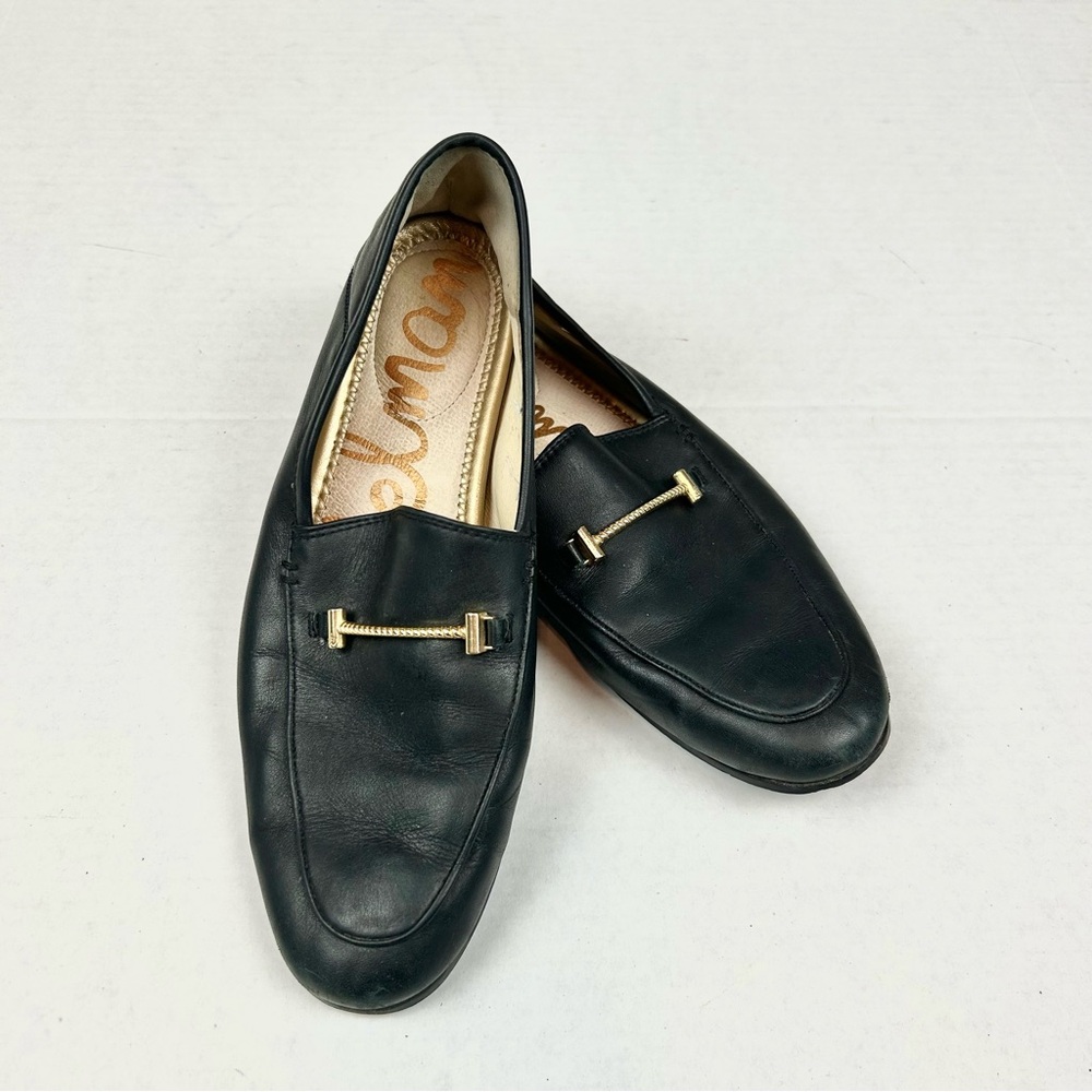 Sam Edelman Black Leather Woman's Slip-On Loafers